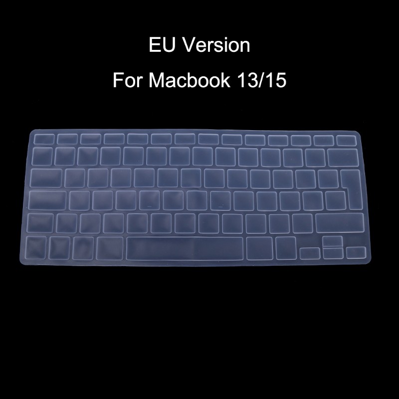 EU Version Russian Keyboard Silicone Skin Cover For Apple Macbook Air Pro 13 15