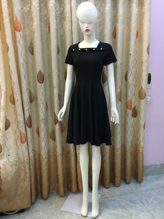Đầm xòe nơ ngực đính hạt V47