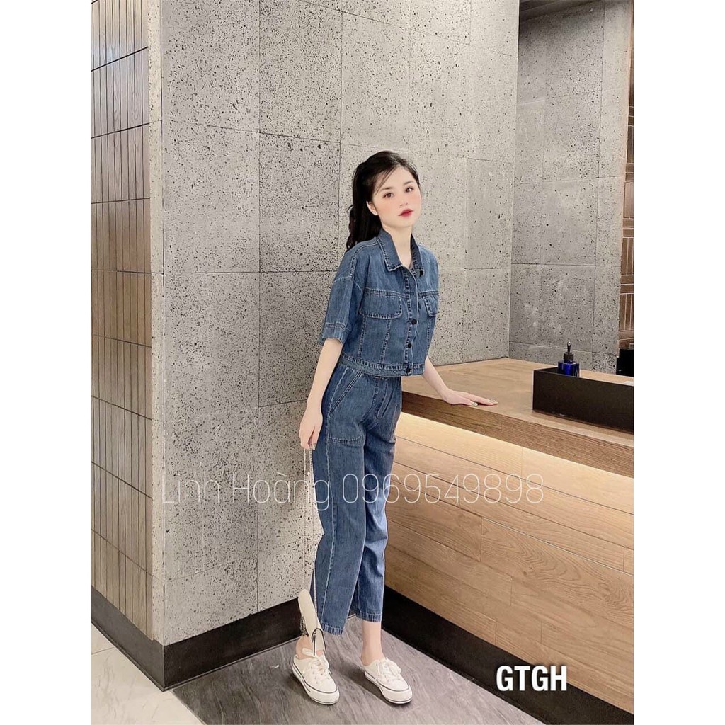 set jean cá tính 3 món năng động, cá tính cho bạn gái, mẫu hot free size nha