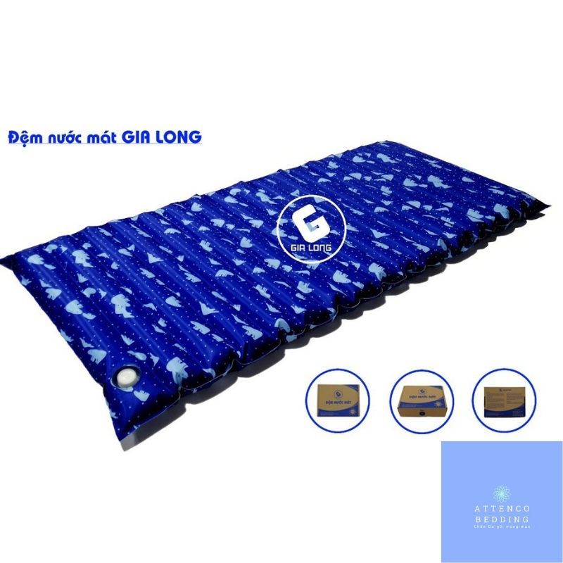 Nệm Nước  ❄️FreeShip❄️ Đệm nước mát Gia Long Cao Cấp Kích thước dài 170cm rộng 70cm (khách mua về bơm nước vào dùng)