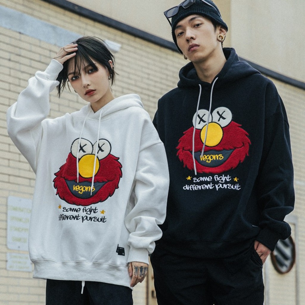 Áo khoác nỉ Hoodie Nam Nữ phong cách hàn quốc cá tính chất nỉ trần bông từ 50-75kg | BigBuy360 - bigbuy360.vn