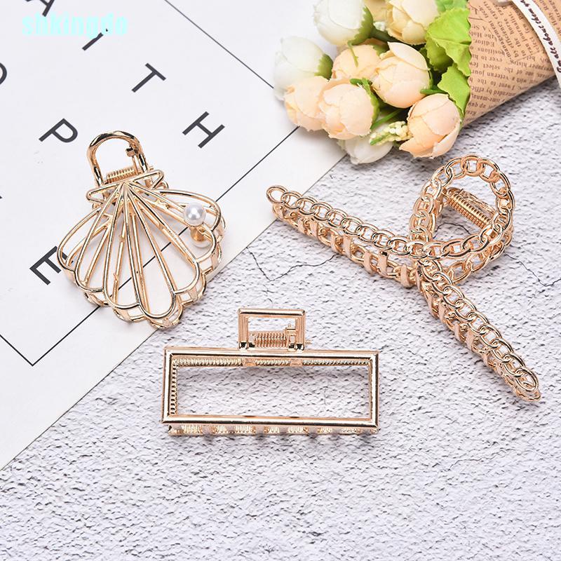 Kẹp tóc càng cua bằng kim loại thời trang cho nữ