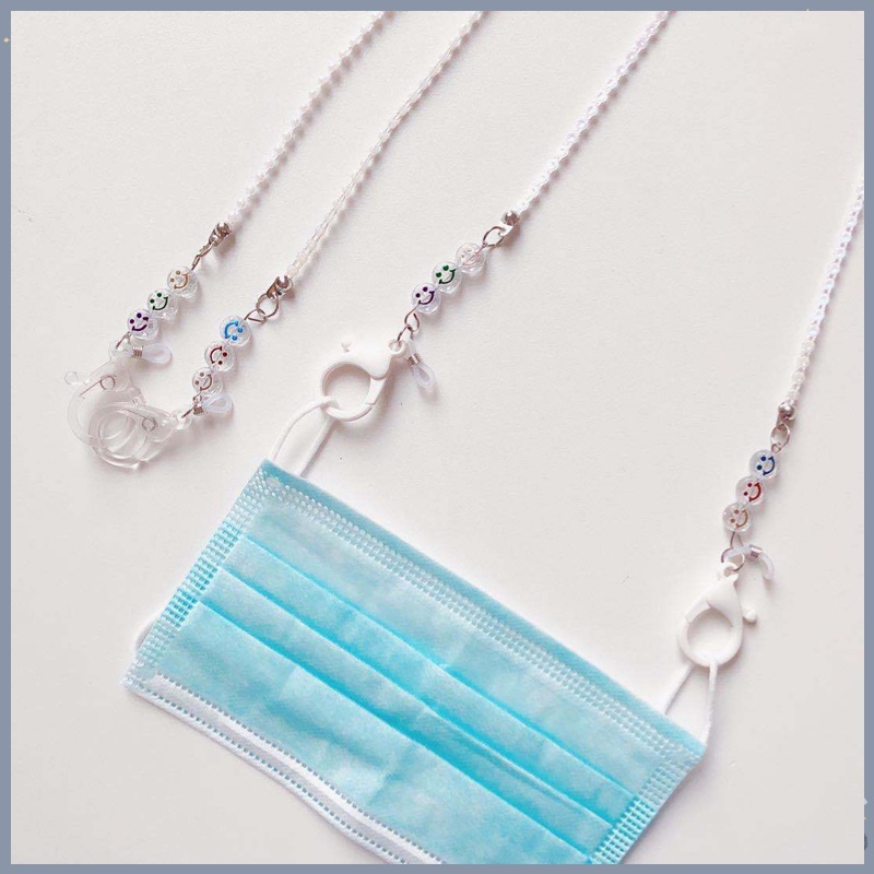 Mặt Nạ Dây Xích Acrylic In Họa Tiết Hoạt Hình Phong Cách Hàn Quốc 2022