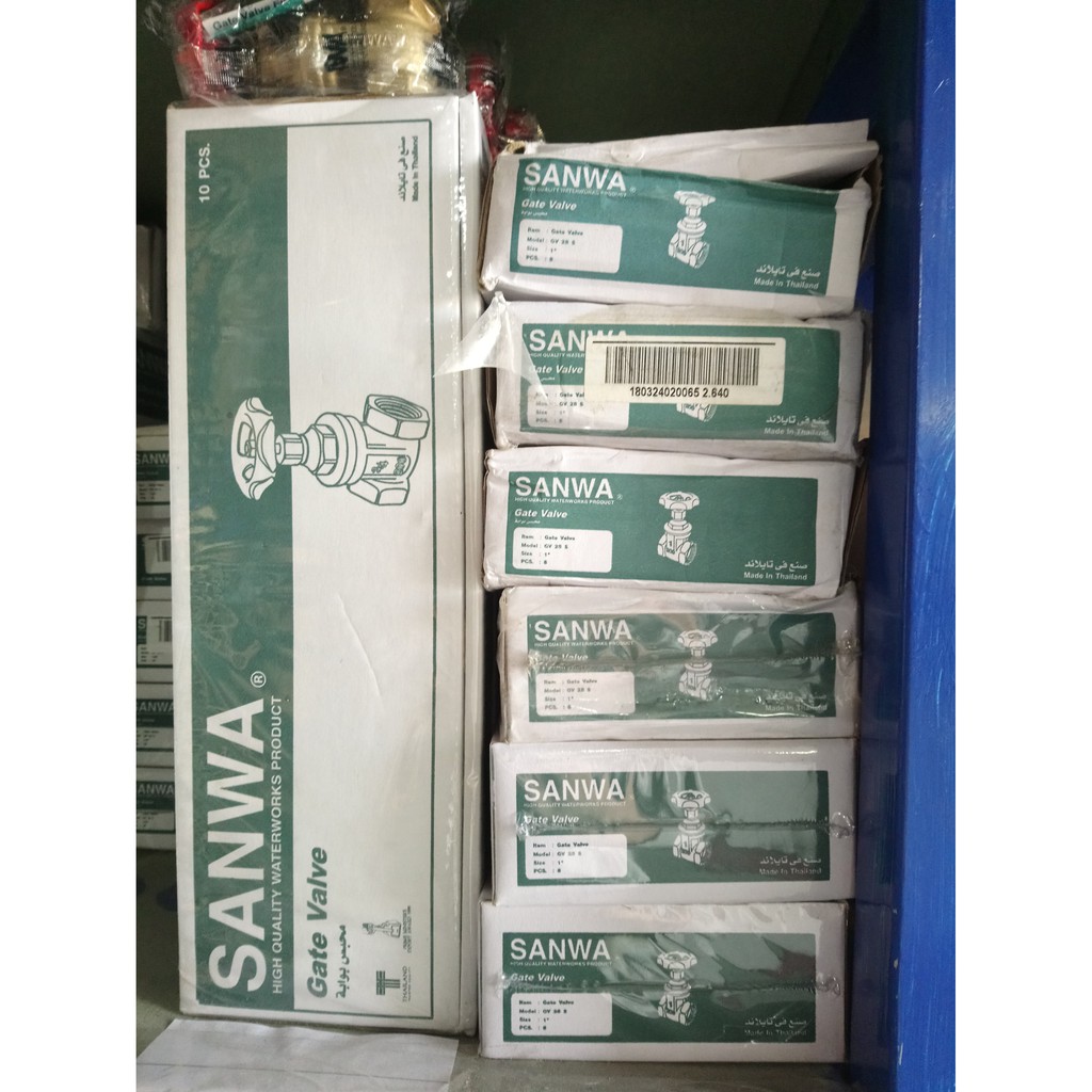 Van cửa đồng Sanwa 1/2" GV Thái Lan, có xuất hóa đơn VAT