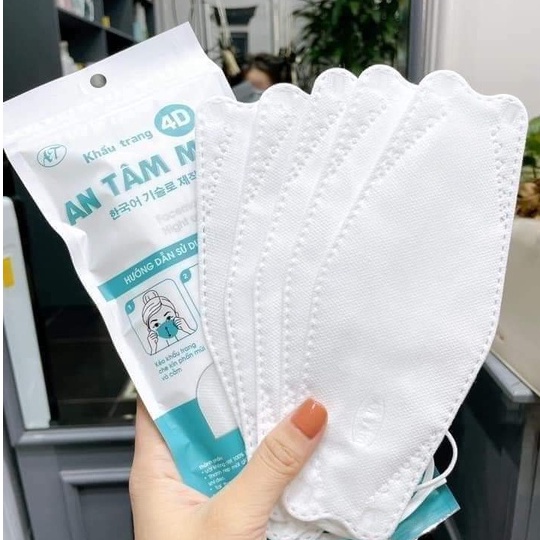 KHẨU TRANG 4D KF94 KHÁNG KHUẨN ÔM SÁT MẶT ( TÚI 10 CÁI )