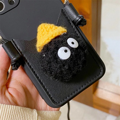 Ốp Điện Thoại Hình Bù Nhìn 3d Có Ngăn Đựng Thẻ Cho iphone 15pro max 14 pro max 14 plus 14 13 12 pro max 11 pro max xs max xr x 7 8 plus