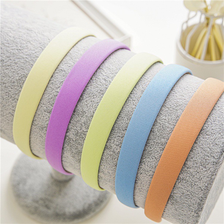 Cài tóc rửa mặt màu sắc ngọt ngào đơn giản phong cách Hàn Quốc 2021