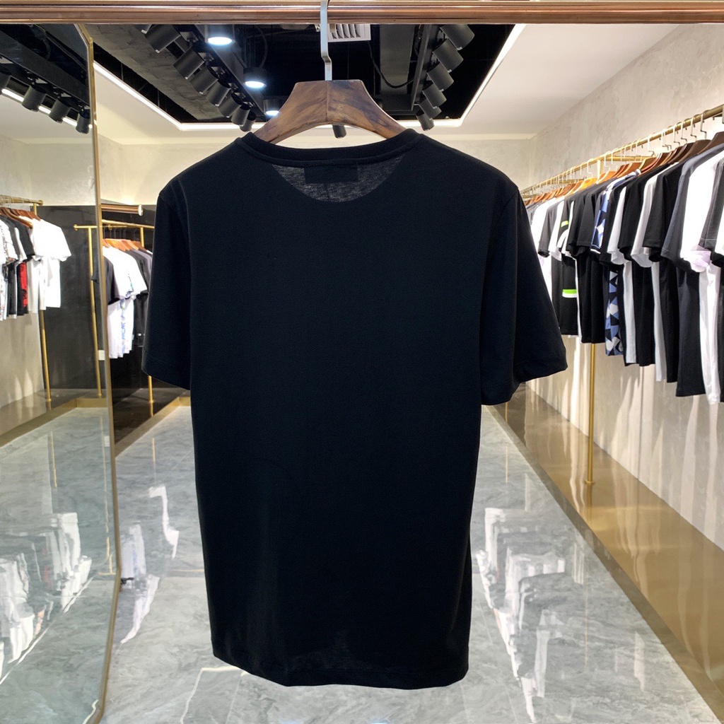 Áo thun nam tay ngắn cổ tròn in logo Dsquared 2021