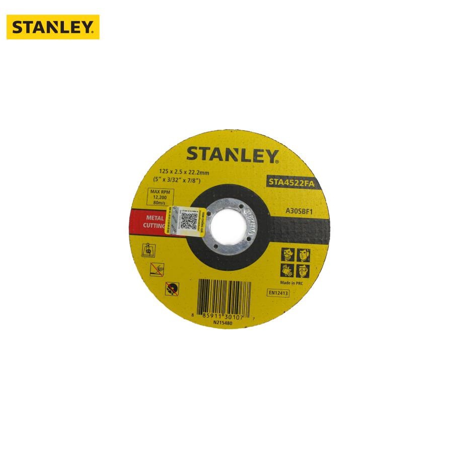 Đá cắt 125 x 2.5 x 22mm Stanley STA4522FA