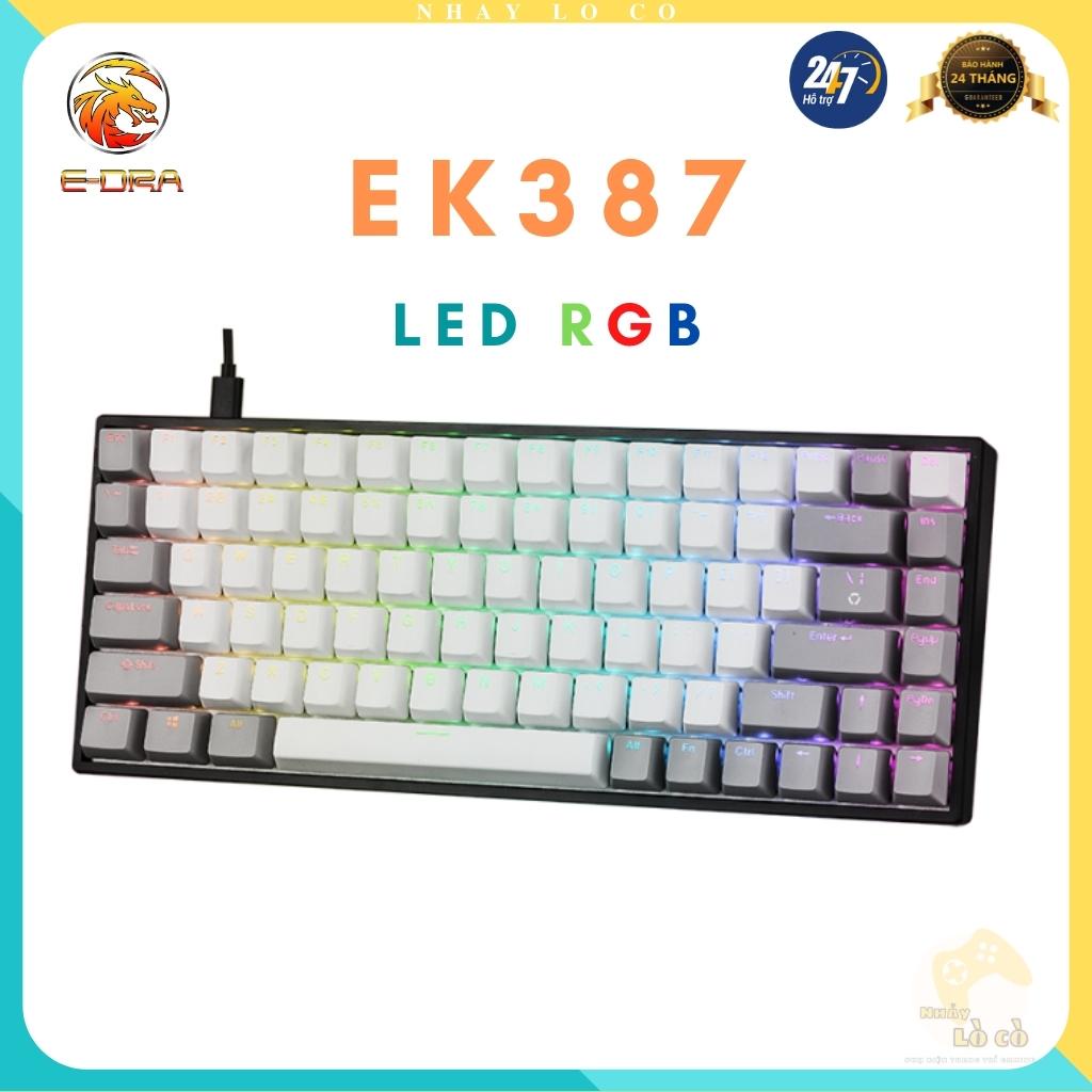 Bàn phím cơ ❤️ Gaming E-DRA EK384, BÀN PHÍM CƠ LED RGB
