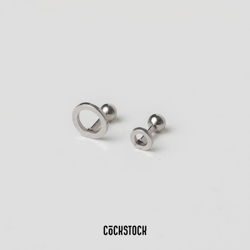 Khuyên tai đơn giản basic ROUND MINIMAL EARRING (giá 1 chiếc)