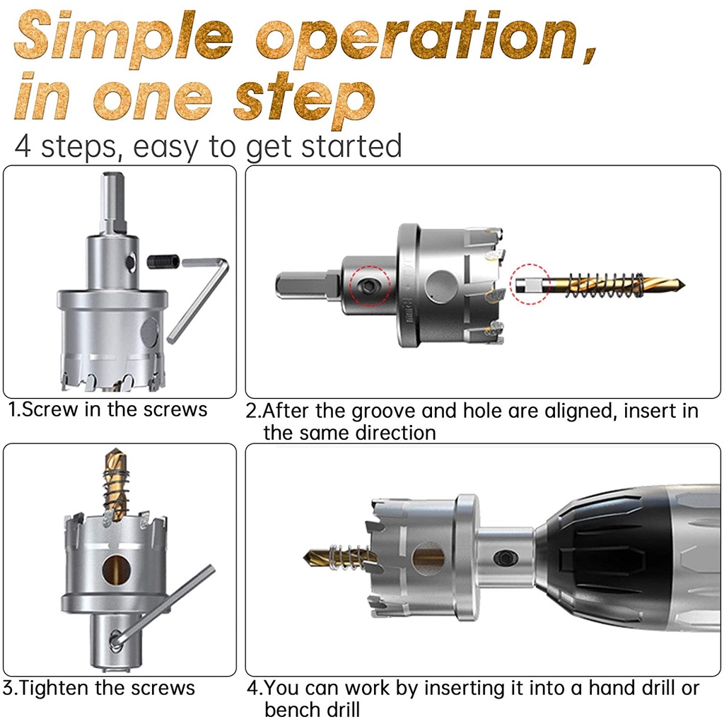 1 Mũi khoét kim loại, khoét inox hiệu SENKA