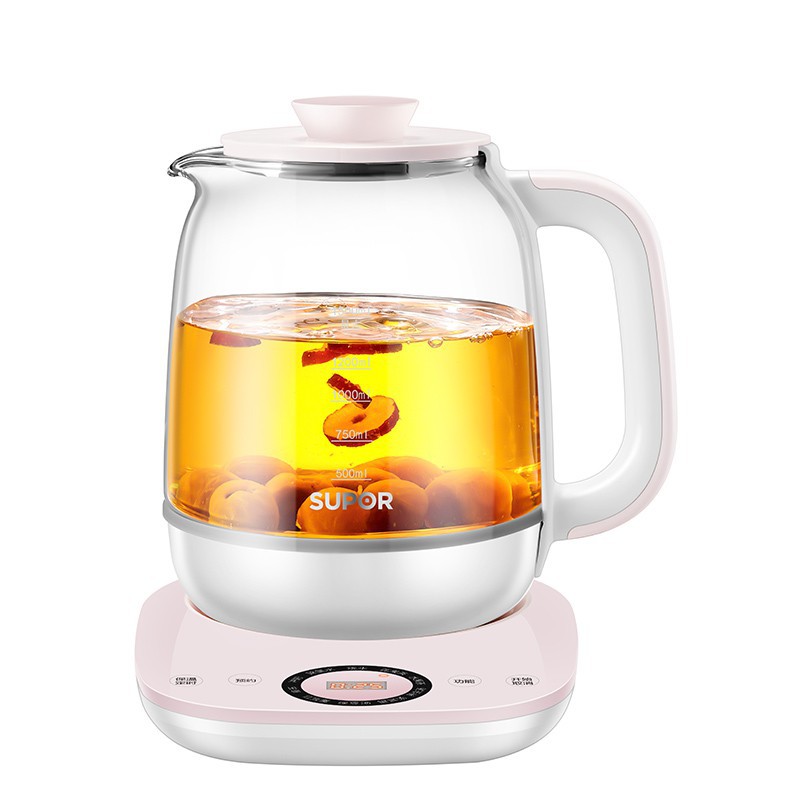 ✓❐™Bình sức khỏe mới của Supor gia dụng đa chức năng pha trà mini nhỏ, ấm thủy tinh