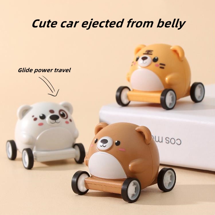 Đồ Chơi Xe Hơi Hoạt Hình Mini Dễ Thương Sáng Tạo Chống Rơi Cho Trẻ Em