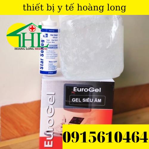 Gel siêu âm EUROGEL màu trắng can 5 lít