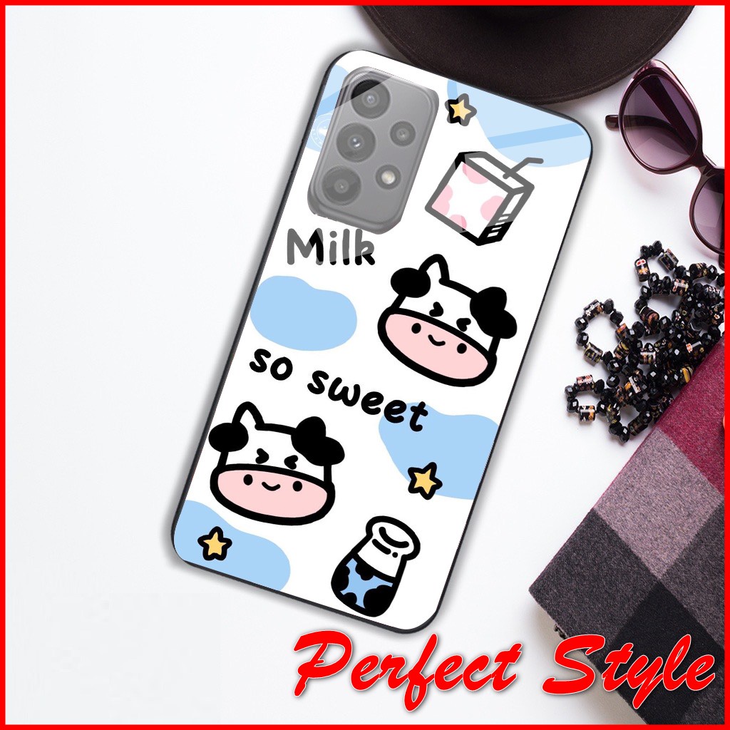 Ốp lưng phủ bóng bò sữa Samsung galaxy A24 A34 A54 A14 A04e A04 A04s A03 A13 A23 A33 A53 A73 M33 M53 M52