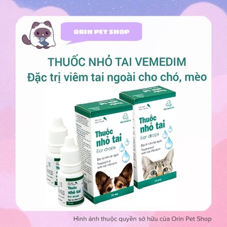 Thuốc nhỏ tai Vemedim cho chó mèo