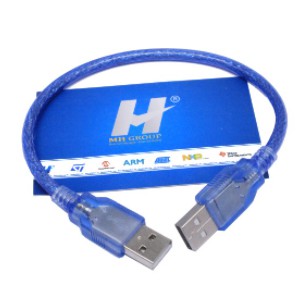 Cáp USB Truyền Dữ Liệu Màu Xanh Dương, Dây USB  AA-MM hai Đầu Đực Dài 30Cm-5 Mét