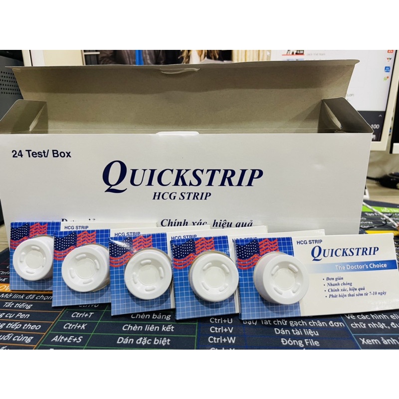 [GIÁ RẺ NHẤT] Que thử thai Quickstrip Mỹ chính hãng giúp phát hiện thai sớm và chính xác