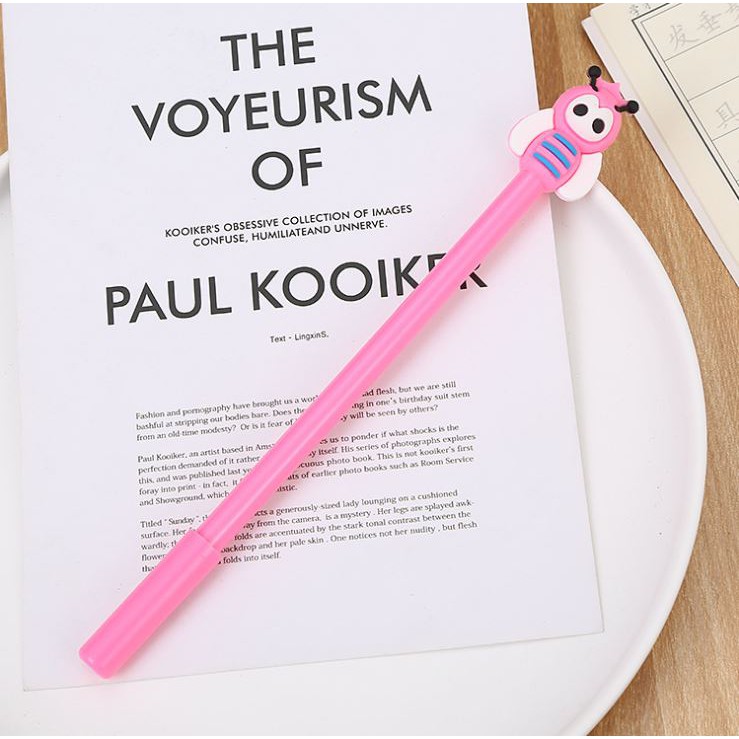 Bút Gel Nước Mực Đen ONG XINH Nhiều Màu H21