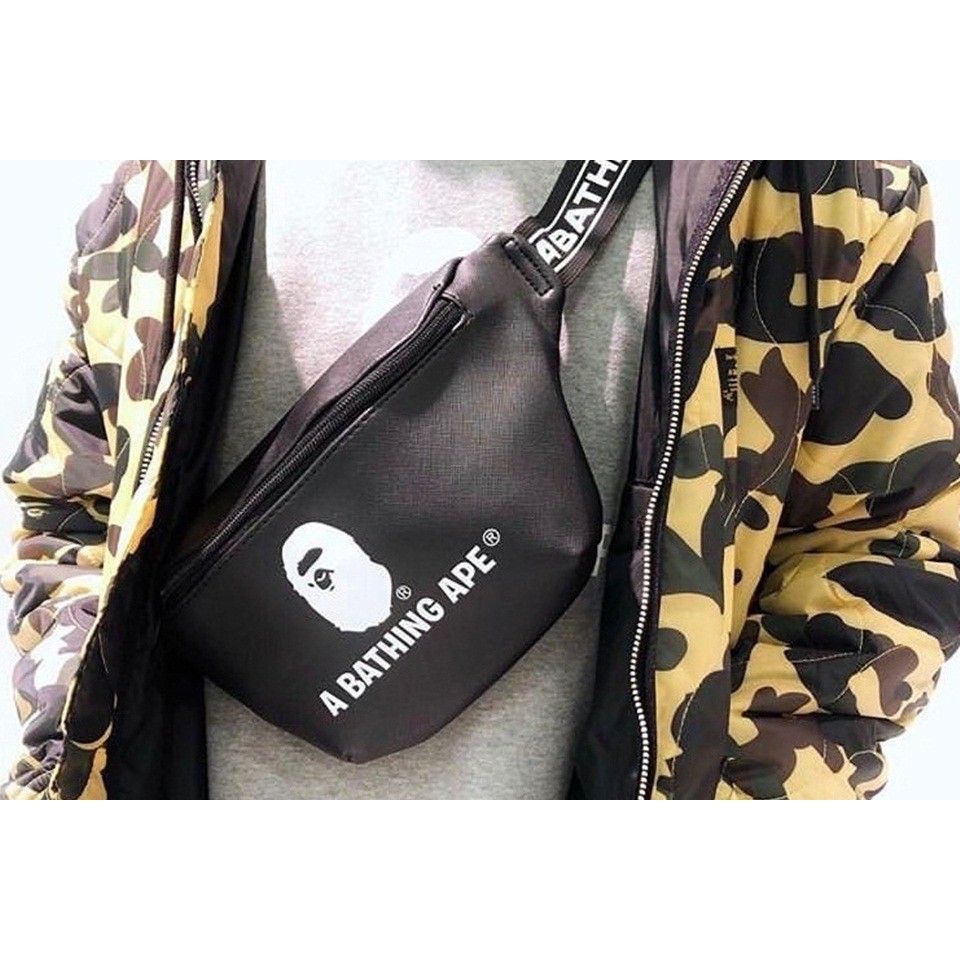 Túi Bao Tử Bape PU