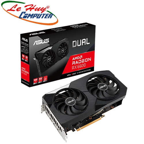 Card màn hình VGA ASUS Dual Radeon RX 6600 8GB GDDR6 (DUAL-RX6600-8G)