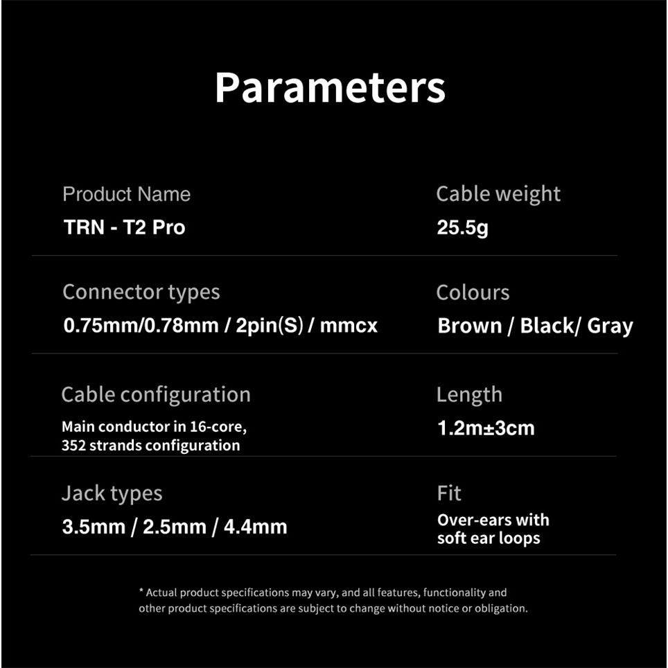 TRN T2 Pro 16 Core Earphones Silver Plated HIFI Upgrade Cable QDC//MMCX/0.75/0.78 MT1 MT1 PRO CS2 ST1