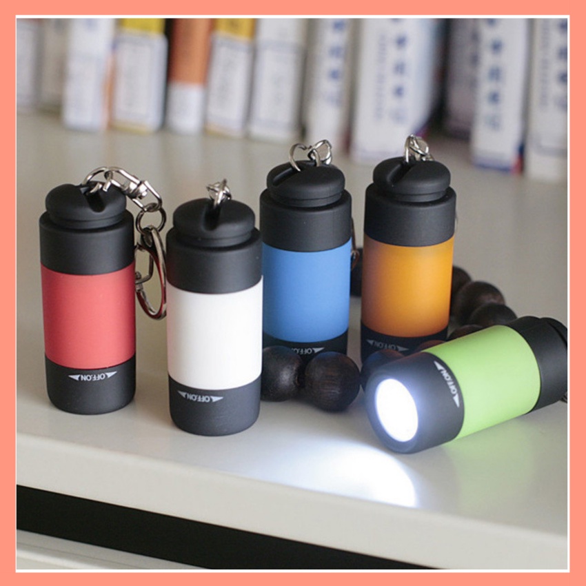 [Mã LIFEAU5SALE giảm 20k đơn 50k] Móc khoá đèn pin LED chống thấm nước sạc USB Mini Torch