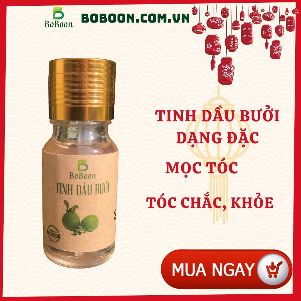 Tinh dầu vỏ bưởi da xanh Boboon, đậm đặc, nguyên chất, kích mọc tóc con, làm dày