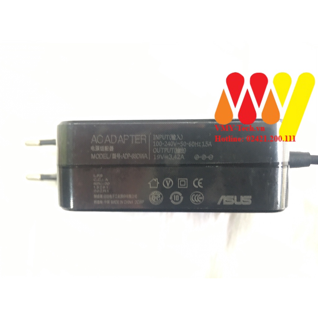 Sạc Laptop Asus 19V – 3.42A Sạc Vuông chân nhỏ 65W 4.0 * 1.35mm ZIN X541U X541UA X541UV A510U A540 K401 K401L K401LB