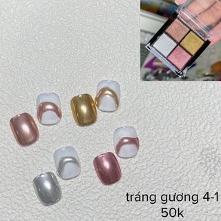 Tráng gương nén tráng gương bóng tráng gương đẹp set mix mầu