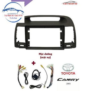 Mặt dưỡng lắp dvd android cho xe camry 2003-2007 9inch- có jack nguồn zin