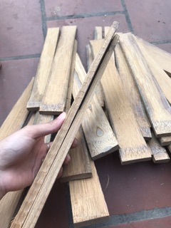 Thanh tre bào sẵn 4 mặt