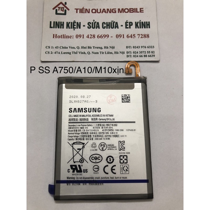 Pin đt Samsung A750/A10/M10 xịn