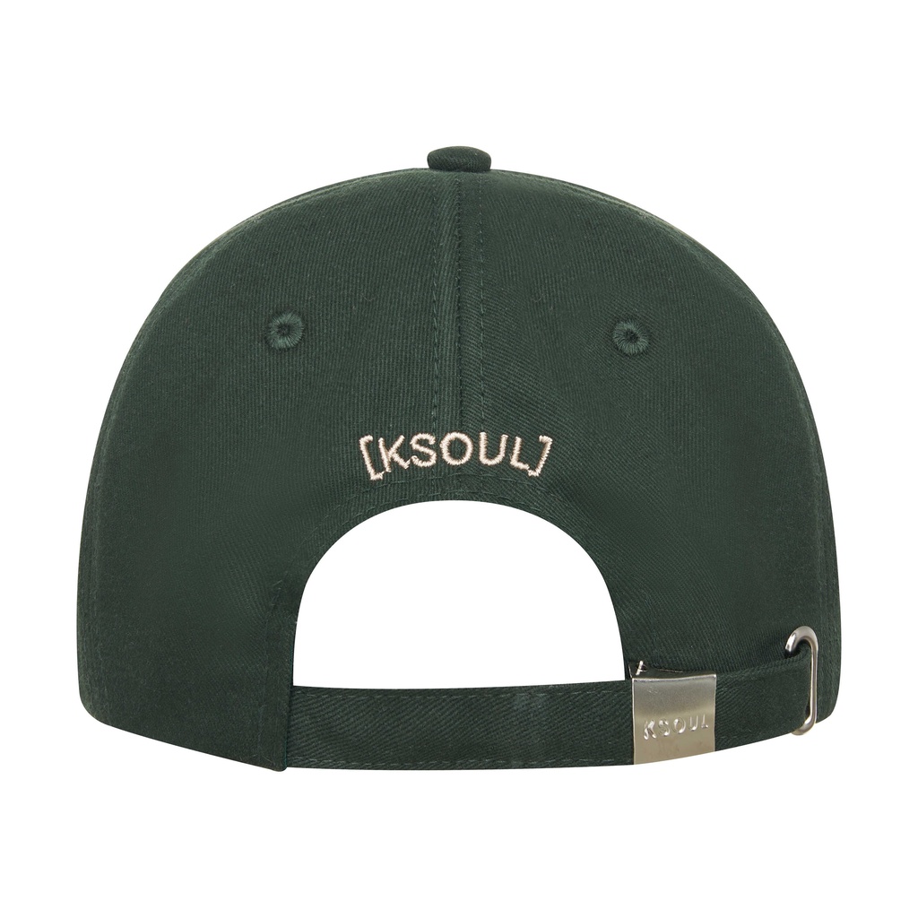 KSOUL Nón Hai Lưỡi K Double - Layer Cap Màu Xanh Lá Vải Khaki