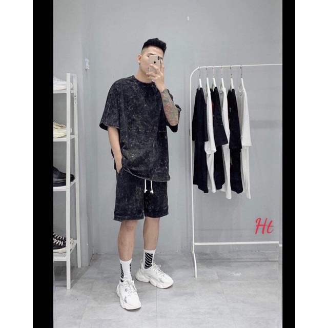 Bộ loang đen trơn quần có dây H2