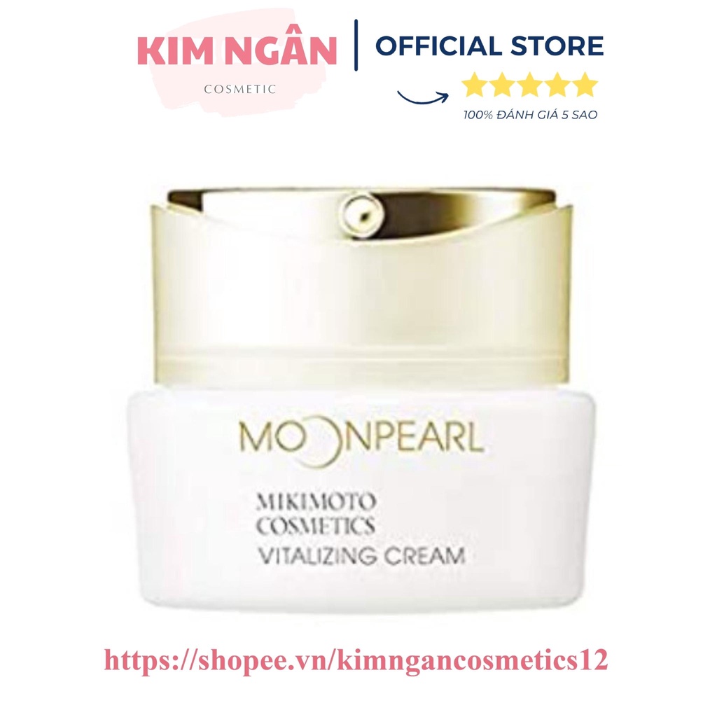Kem Dưỡng Da Cao Cấp Mikimoto Cosmetics MOONPEARL Vitalizing Cream Dưỡng Da Trắng Hồng, Giảm Sạm Nám 30g