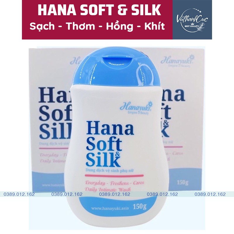 [CHÍNH HÃNG 100%]DUNG DỊCH VỆ SINH HANA SOFT SILK - Sạch - Thơm - Hồng - Khít, HANAYUKI