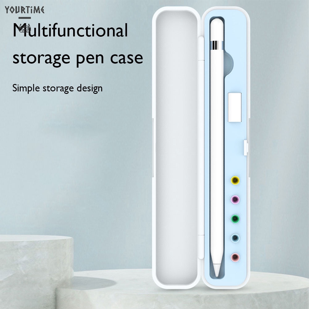 Hộp đựng bút cảm ứng bằng silicon ABS dễ mang theo thích hợp cho Apple Pencil