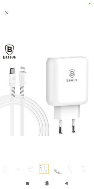  Bộ cáp sạc nhanh iPhone Macbook Baseus Type C PD 3.0 32W