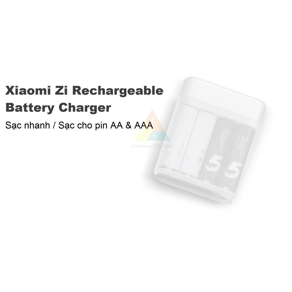 Bộ Sạc Pin AA - AAA Xiaomi ZMI PB401 Dùng Cho Pin Zi5/Zi7