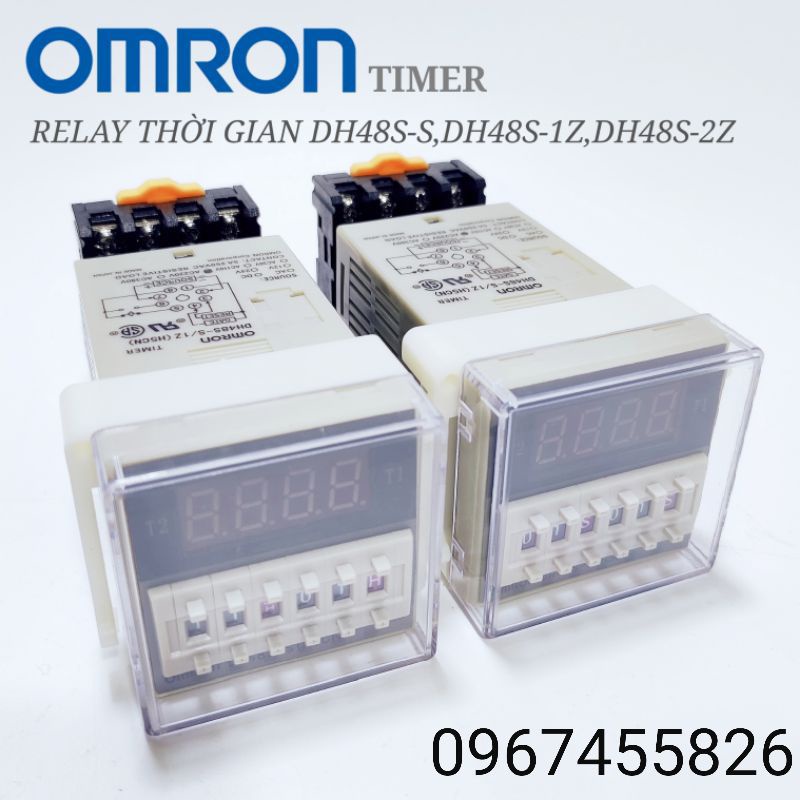 Bộ đếm sản phẩm Counter DH48-J 8 chân 220v KÈM ĐẾ TRÒN 8 CHÂN