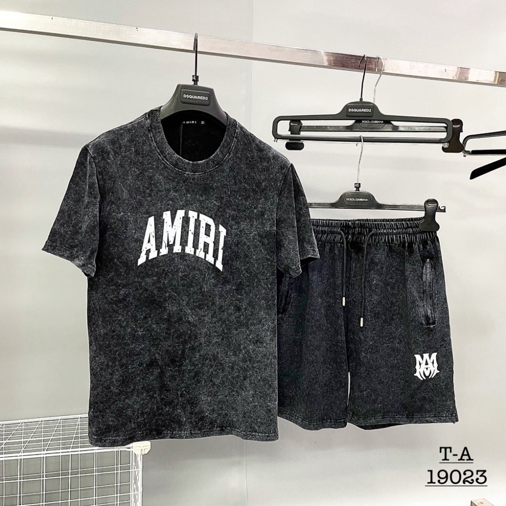 Bộ thun nam hè AMR 3D BHD09 chất liệu mềm mịn thiết kế thanh lịch phong cách trẻ trung thời thượng