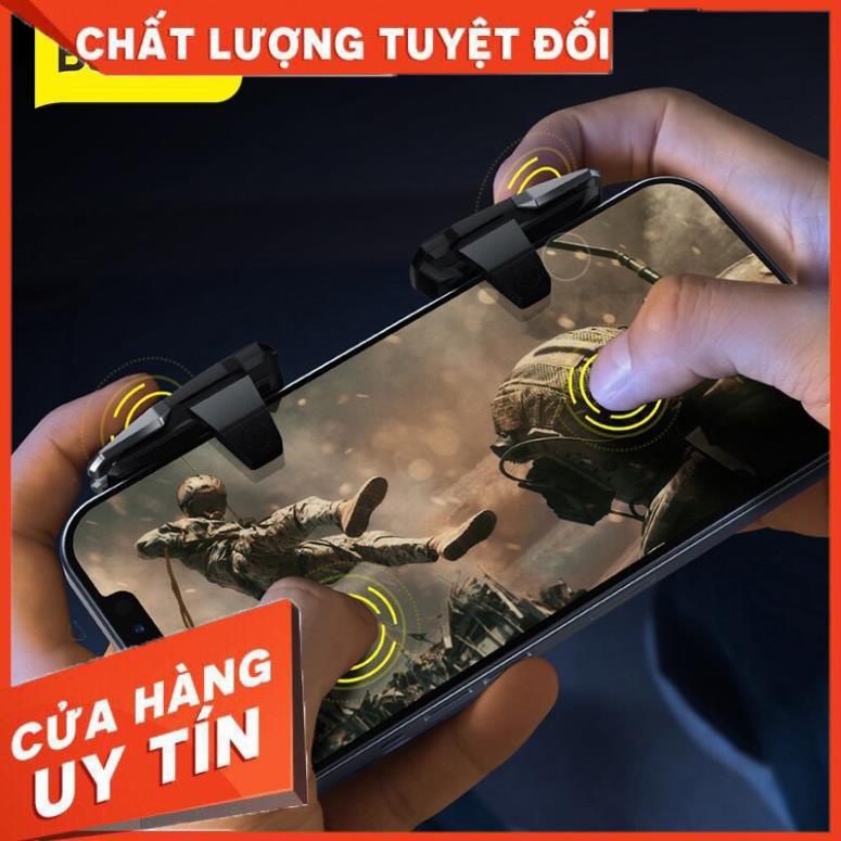 Joystick gắn điện thoại BASEUS dùng chơi game mobile PUBG hỗ trợ nút L1 R1 độ nhạy cao dùng cho IOS Android