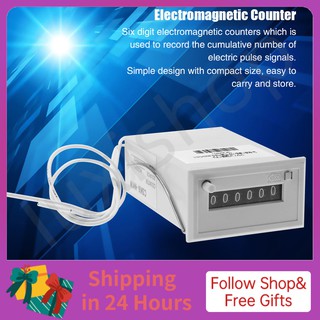 [Iuxishop]Bộ đếm xung điện từ 6 chữ số CSK6-NKW AC220V / AC110V DC24V DC 12V