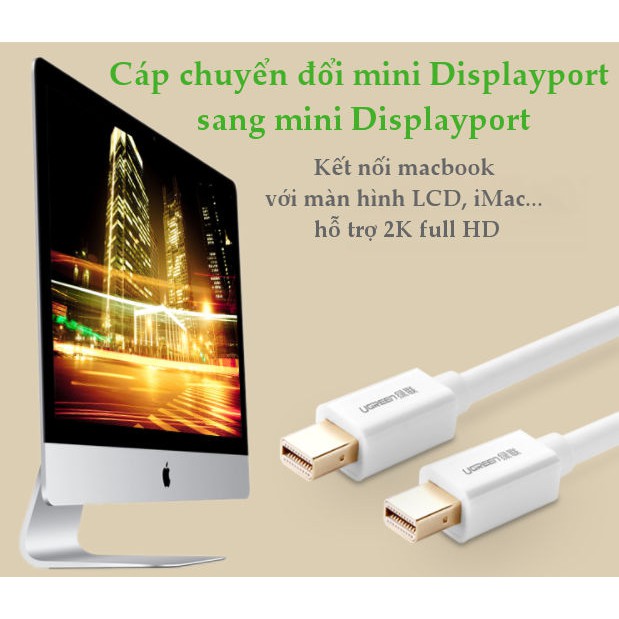 Dây mini DisplayPort đực 2 đầu UGREEN MD111