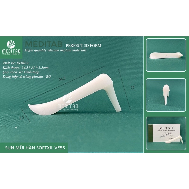 SỤN NÂNG MŨI CAO CẤP SOFTXIL VE55, 60, 65 chính hãng Korea