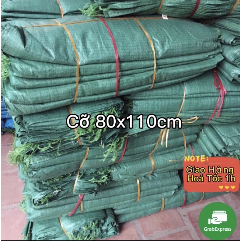 Bao Tải Dứa Đóng Hàng 1.2Tạ Cỡ 90x110 - 80x110 Bao Tải Xanh PP - Hàng Mới 100%