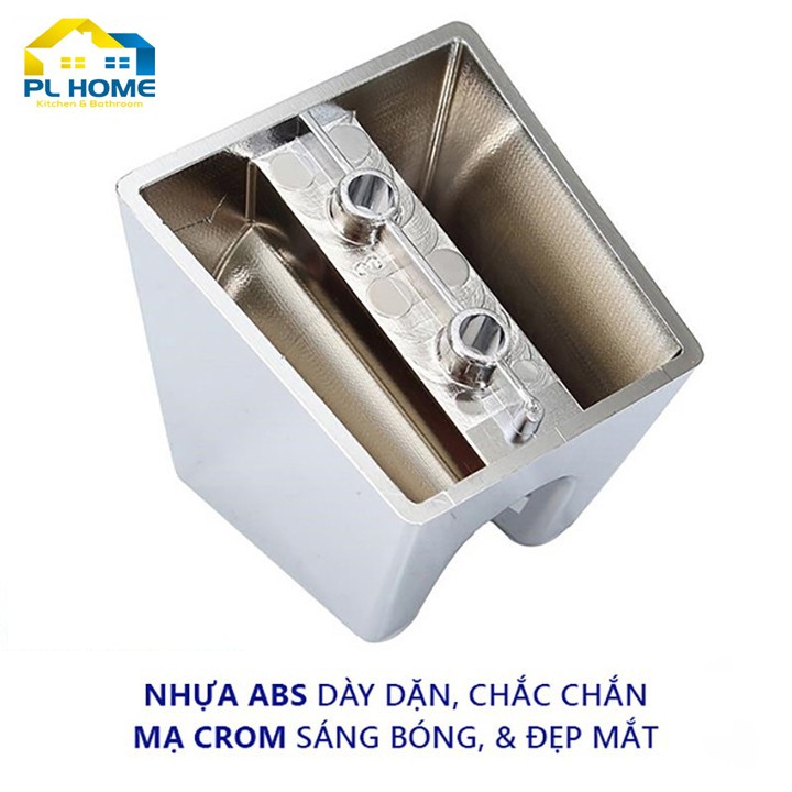 Đế cài tay sen tắm - Gác cài sen tắm nhựa ABS TẶNG BỘ VÍT INOX GẮN TƯỜNG