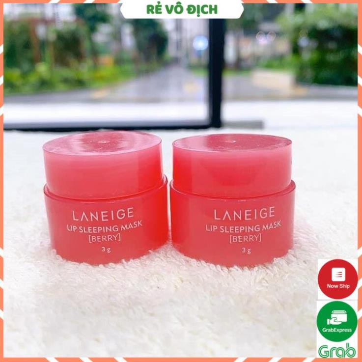Mặt nạ ngủ cho môi Laneige Lip Sleeping Mask 3g hương berry Hàn Quốc - PINK BEAUTY